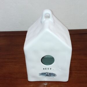 Nest Birdhouse Dimply Four Sided Early Rae Dunn Magenta M Exclusive